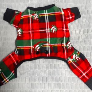 Buc-ee's Christmas Dog Pajama Onesie XS